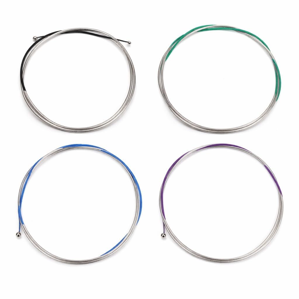 Professional Cello Strings Steel Core for 4/4 3/4 Size Durable Colorful Coated Replacement