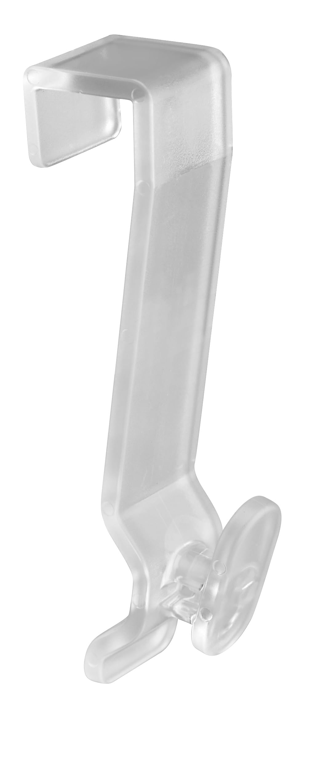 Door Hooks Plastic Transparent Set of 10