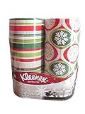 Kleenex Perfect Fit Cylinder Christmas Holiday Tissues 2 Pack Designs May Vary