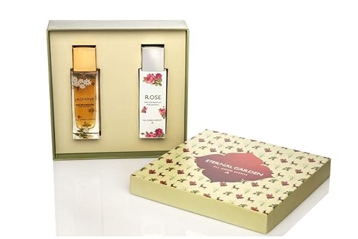 All Good Scents Eternal Garden Duo Perfume Giftset for Women, Jasmine Eau De Parfum-50 ML + Rose Eau De Parfum
