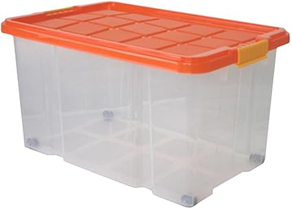 axentia 2 pcs unibox con Tapa y Ruedas apilable Caja de ...