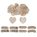 Baosity 20 Pieces Natural Wood Oval/Heart / Round Shapes Multi-Hole Wooden Pendant for Counted Cross Stitch Kit DIY Home Christmas Decoration Ornaments - 50mm Circle