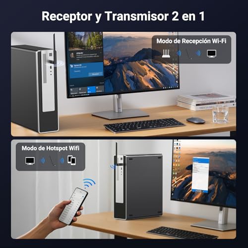 UGREEN WiFi6 Antena WiFi para PC/Laptop, AX900 Adaptador WiFi USB con Antena de Banda Dual de 6 dBi de Alta Ganancia,5GHz/600 Mbps, 2,4GHz/286 Mbps Doble Banda, WiFi USB Compatible con Windows 10/11