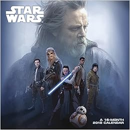 Star Wars Episode VIII The Last Jedi 2018 Wall Calendar, by Trends International Star Wars Episode VIII The Last Jedi 2018 Wall Calendar, by Trends International