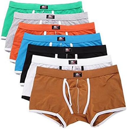 Ruideng Men's Transparent Underwear Shorts Underpants Boxer Brief Pack of 5/7 (US XS/Asian Tag S, Mixed 7-pack G)