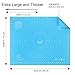 Aeegulle Extra Large Silicone Baking Mat 23.6X19.6 Inch Heat Resistant Non-stick Non-slip Pastry Mat Thick Countertop Protector with Measurements for Rolling Dough Kneading Baking Pie and Fondant