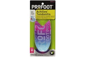 PROFOOT Achilles Tendonitis Orthotic Heel Cup for Women (Sizes 6-10) - Pain Relief Shoe Inserts for Heel Support & Alignment - 1 Pair