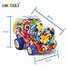 BLAGOO Building Blocks Smart Construction Set 94 pcs in Fancy Train Case 2in1