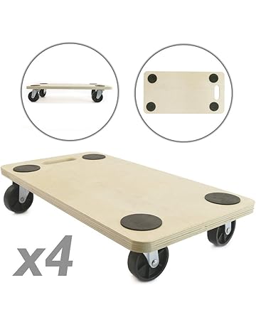 Carro plataforma para bodega de cuatro ruedas | Ruedas