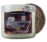 Bath & Body Works Home Marshmallow Fireside Scented Candle 3 Wick 14.5 Ounce 2015 Edition