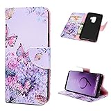 Galaxy S9 Plus Case, Wallet Flip Folio Case