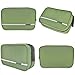 Aeman Hanging Travel Toiletry Bag Portable Foldable Cosmetic Make up Bag for Women & Men Shaving Dopp Kit Organizer Bag, 9.64 x 3.14 x 6.29 Inch (Army Green)