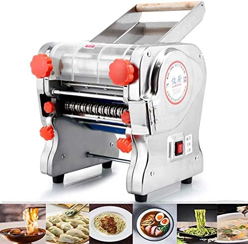 AMZONMTJ 750W Automatic Electric Pasta Machine Maker Press Noodles Machine Producing(Knife Length 180mm,Noodle Width 3mm / 9mm) (Pasta Maker Nachine)