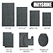 Mayshine Non-slip Bathroom Rug Safety Shower Mat Machine-washable Bath Carpet with Water Absorbent Soft Microfibers of - Dark Gray（24×39 inches）