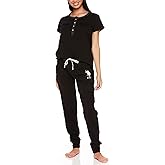 U.S. Polo Assn. Womens Pajama Set with Pockets - Short Sleeve Shirt and Pajama Pants Pj Set