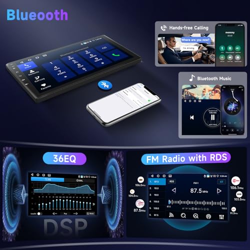 4G 64G VECHTEL 9 Inch Bluetooth Car Radio for Opel Meriva 2010-2014 Carplay Android Car Wireless, DSP EQ, 1280 * 720, Wifi GPS Navi,Mirror Link, RDS/FM Radio 2 Din with AHD Rear Camera
