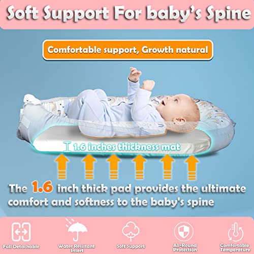 CosyNation Baby Lounger, Lightweight Infant Floor Seat, Soft Breathable