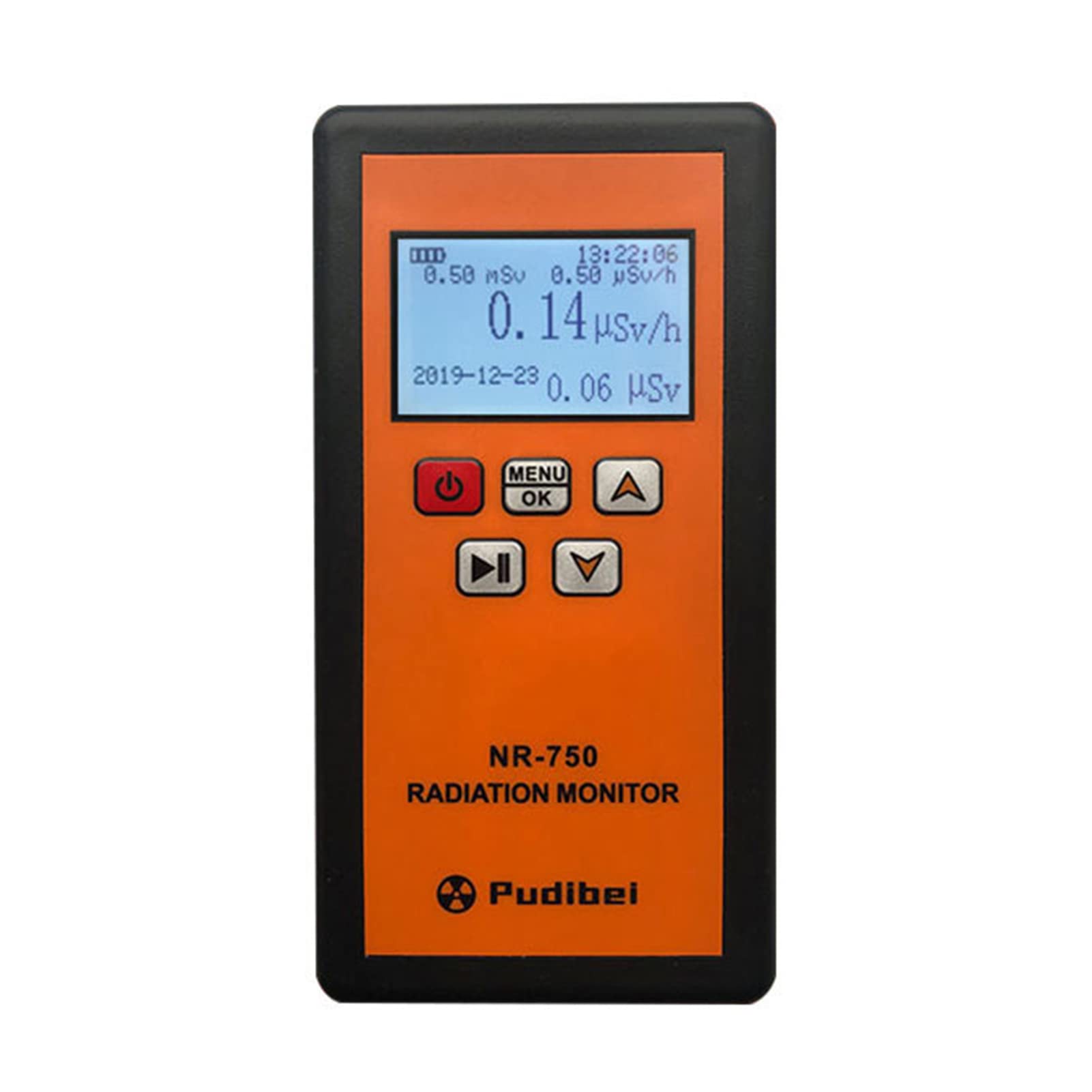Gancon Nuclear Radiation Detector, Portable Geiger Counter, Dosimeter Monitor for Hard X Y Beta Radioactivity Tester with LCD Display of Environment (NR-750)