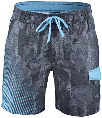 Matereek Men's Modern Camo Swim Trunks