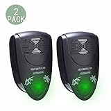 Pest Control Ultrasonic Pest Repeller, Electronic Pest Repeller Plug in, Repel Mosquitoes, Roaches, Spiders,Mice, Rats, etc,Environment-friendly-2 Pack
