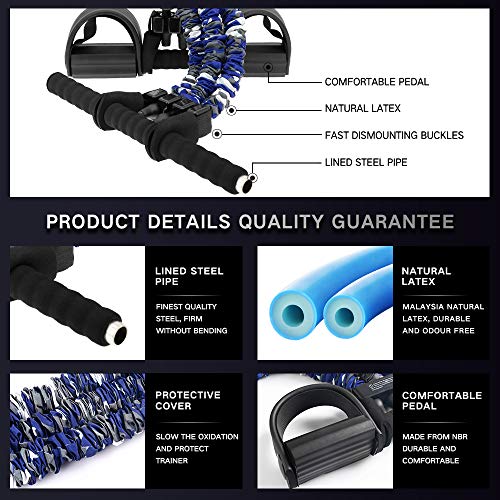 INNSTAR-Pedal-Resistance-Band-Multifunction-Pull-Rope-Fitness-Equipment-Upgraded-3-Bands-Natural-Latex-Sit-up-Bodybuilding-Expander-for-ABS-Waist-Arm-Chest-Stretching-Slimming-Training