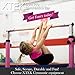 XTEK Gym Pro Gymnastics Bar: Adjustable Height Horizontal Bar | 3-5ft | Sturdy Gymnastics Equipment for Home Training for Young Gymnasts | Kip Bar Fits Regular Size Mat (4ft Wide)