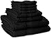 Utopia Towels Eight Piece Towel Set in Black