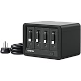 Gitryin 12-in-1 Desktop Charging Station, 160W USB Retractable GaN Charger | Modular Charging Hub with 4 AC, 4 USB C, 33.5in