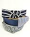 Evertrade Strips Fabric Wrap Plastic Womens Fashion Hair Bows Headband Pack of 3 Count