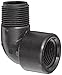 Banjo SL150-90 Polypropylene Pipe Fitting, 90 Degree Street Elbow, Schedule 80, 1-1/2