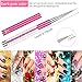 Bememo 5 Pieces Nail Brushes for Nail Art, UV Gel Painting Nail Design Brush Nail Art Pens, Nail Art Liner Brushes Nail Dotting Painting Drawing Pen Set 5/7/9/11/20 mm