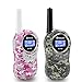 Qniglo Walkie Talkies for Kids, 22 Channels Two Way Radio 3 Miles Long Range Kids Walkie Talkies, Birthday Christmas Gifts Toys Walkie Talkie for Boys Girls (Camo, 1 Pair)