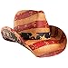grinderPUNCH Classic American Flag Cowboy Hat Antique Stone Wash