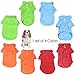 KINGMAS 4 Pieces Dog T-Shirt, Breathable Pet Shirts, Puppy Sweatshirt Dog Clothes Outfit Apparel Coats for Small Medium Dogs Cats (Blue, Green, Red, Orange) - X-Large