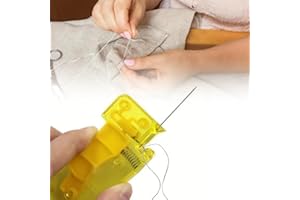 1pc Automatic Needle Threader, DIY Hand Sewing Tool for Thread Insertion, Design for Household Crafts & Sewing Supplies