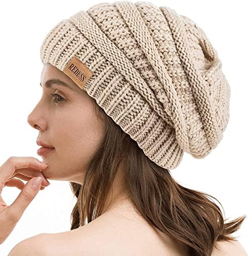 C.C Unisex Chunky Soft Stretch Cable Knit Warm Fuzzy Lined  display picture 3