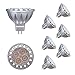 ALIDE MR16 Led Bulbs 5W Replace 20W 35W Halogen Equivalent,2700K Soft Warm White,12V Low Voltage MR16 GU5.3 Bulb Spotlights for Outdoor Landscape Flood Track Lighting,Not Dimmable,400lm,38 Deg,6 Pack primary
