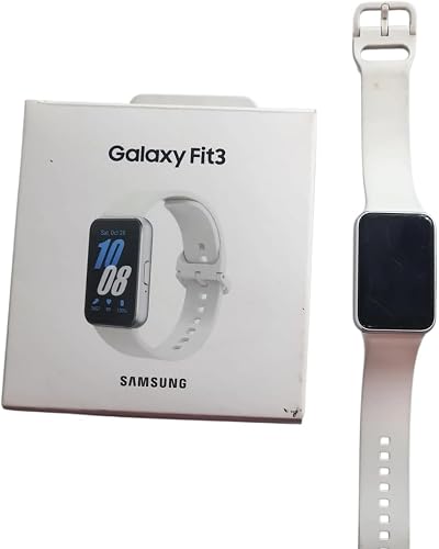 Samsung Galaxy Fit3 Smartwatch Silver Super AMOLED Always On Display Imported