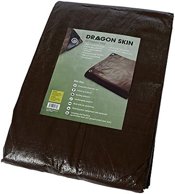 Park Ridge ProductsTRP1220 Brown/Silver Park Ridge Dragon Skin 12' x 20' Heavy Duty Reversible Poly Tarp, 10 Mil