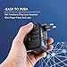NIERBO Travel Adapter,International Power Adapter with USB C Ports,Universal Europe Plug Charger- Worldwide All in One AC Plug Socket(Auto-Resetting Fuse)