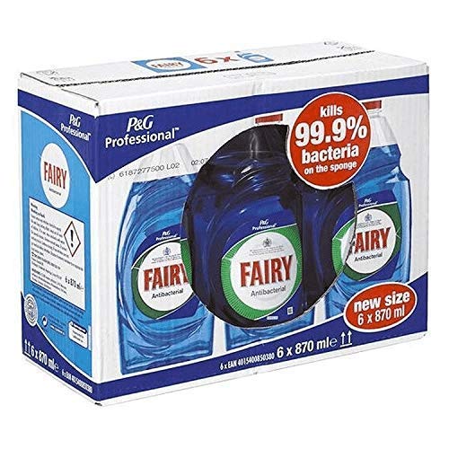 Fairy Antibacterial Washing Up Liquid (870ml) - Pack of 6