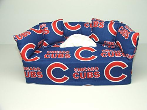Chicago Baseball Team Licensed fabric tissue box cover. Includes Tissue