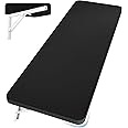 Neoaider Wall Mounted Folding Table 47.2”L x 19.7”W, Laundry Folding Table with Heavy Duty Metal Collapsible Shelf Brackets, 220 LBS Capacity, Wall Mounted Desk Fold Down for Small Spaces, Black