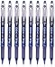 Pilot P-700 Rollerball Stick Gel Pen, Blue Ink, Fine Point 8-PACK(38611)