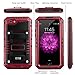 seacosmo Case for iPhone SE 2020, iPhone 7/8 Waterproof, Full Body Protective Shell with Built-in Screen Protector, Military Grade Rugged Heavy Duty Cover, Red