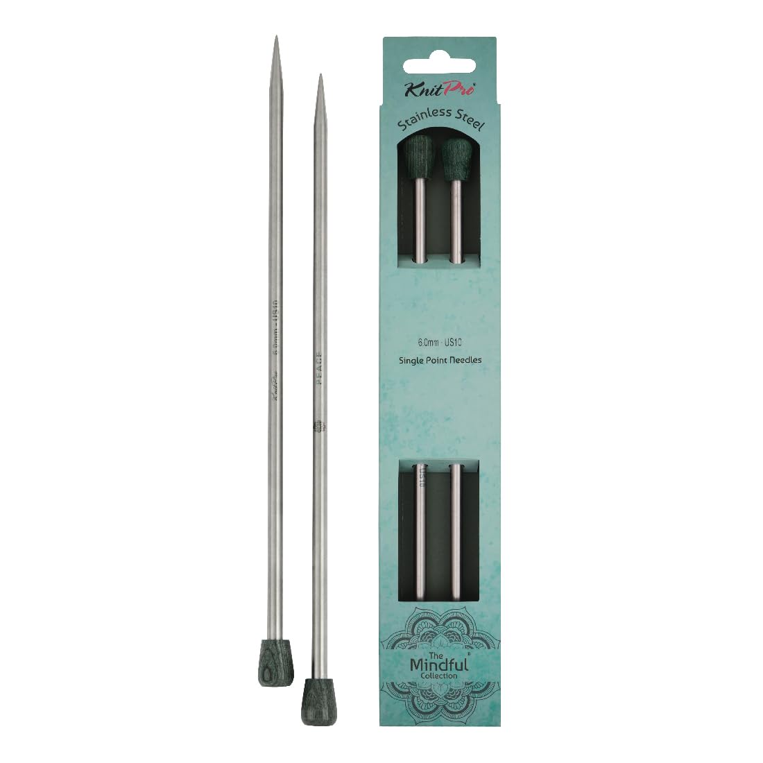 KnitPro The Mindful Collection Single Pointed Needles 16" (40cm) | Size 6mm