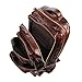 BAIGIO Men's Genuine Leather Backpack Hiking Rucksack Travel Luggage 15 Inch Laptop Bag (Brown)
