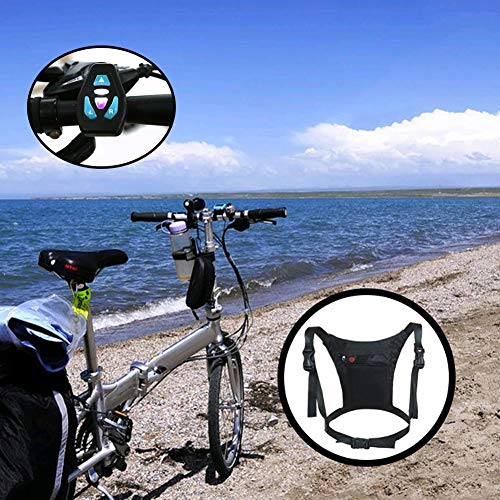 image for Iwinna LED Turn Signal Light Vest Wireless Bike Backpack with Directio