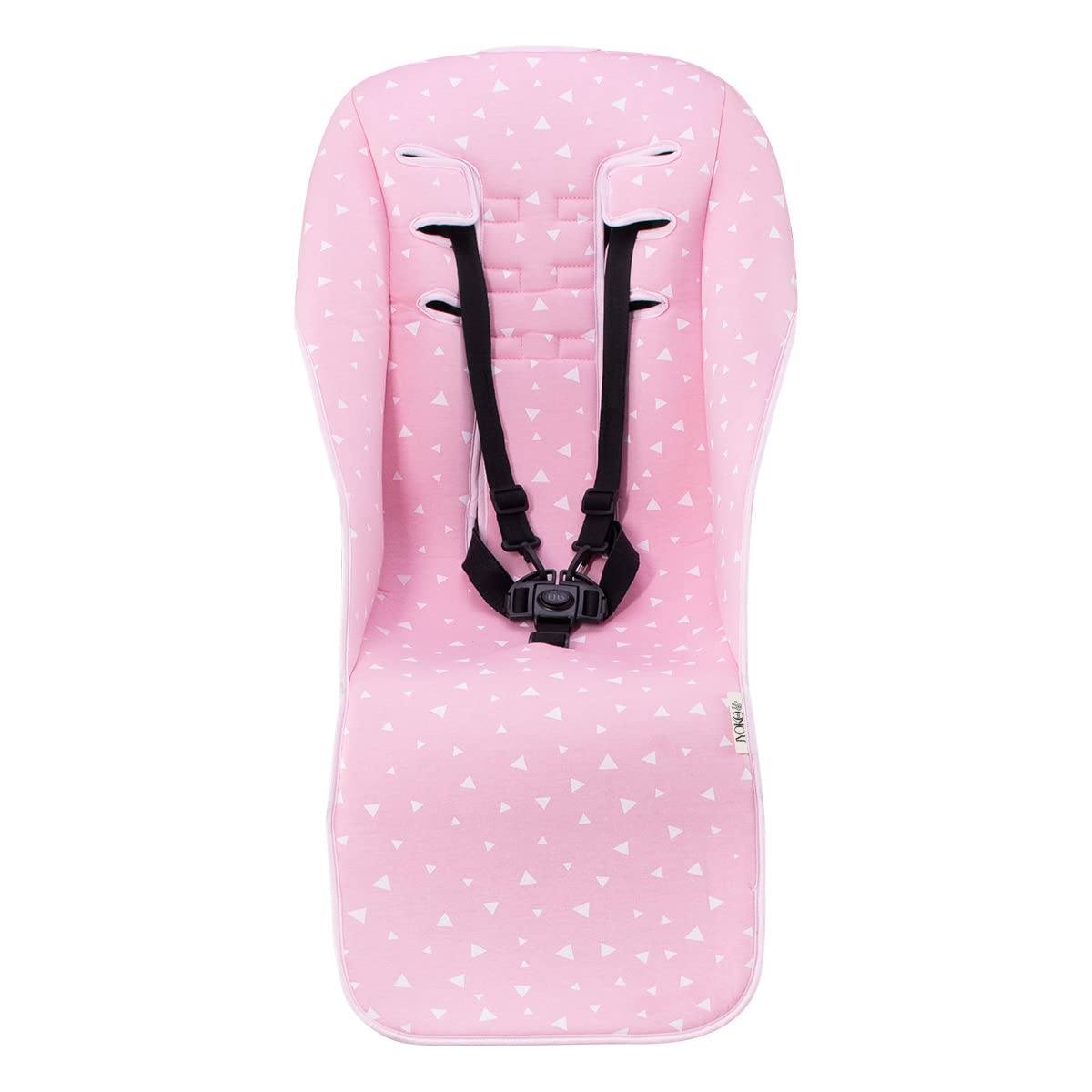 JYOKO KIDS Universal 100% cotton pram liner for stroller compatible with UPPABABY Vista and Cruz (Pink Sparkles)