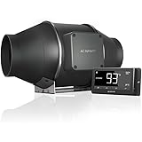 AC Infinity CLOUDLINE T4, Quiet 4” Inline Duct Fan with Temperature Humidity Controller - Ventilation Exhaust Fan for Heating